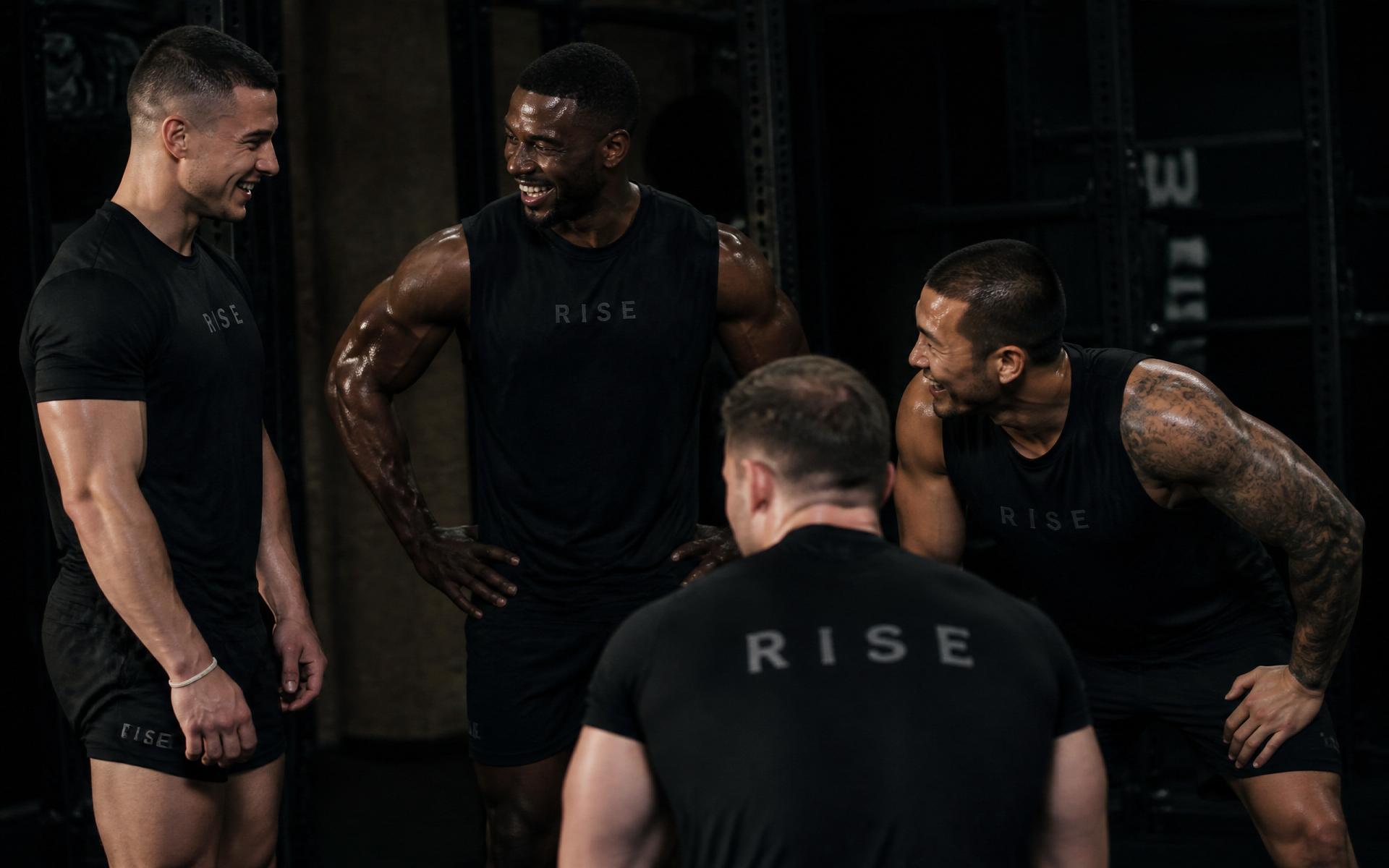 RISE community athletes training together